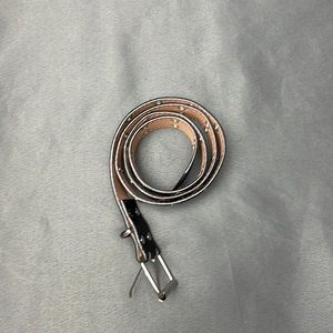 BLACK DOUBLE EYELET BELT!!